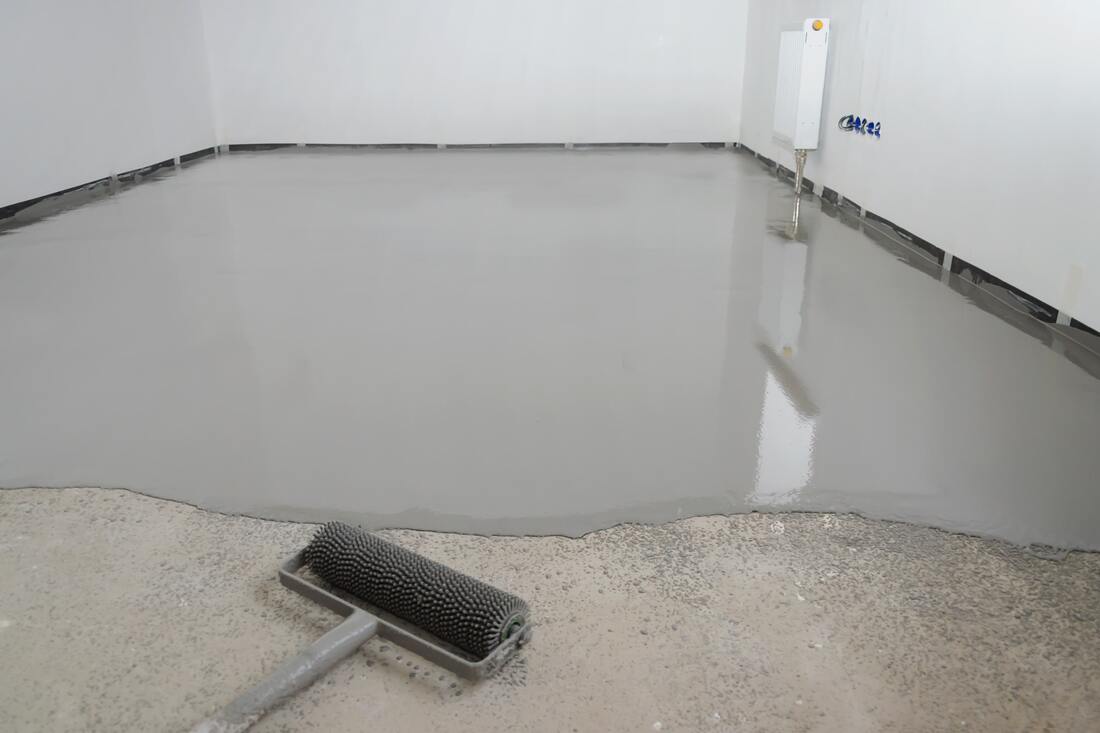 Our client was looking to do a floor renovation and needed concrete floor leveling done beforehand. This photo was taken in Surrey.